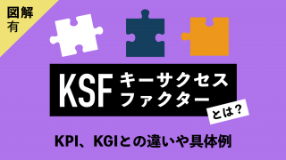 【図解あり】KSF（キーサクセスファクター）とは？KPI、KGIとの違いや具体例