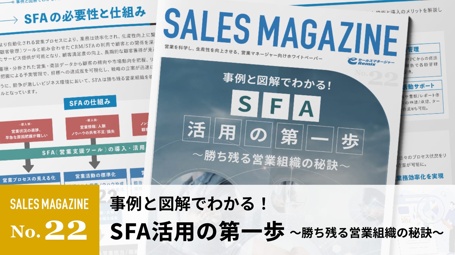 【第22回】事例と図解でわかる！「SFA活用の第一歩」